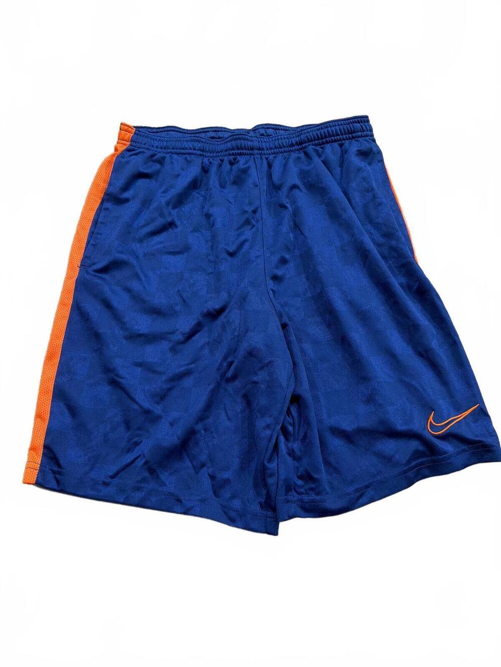 Nike Boys Blue Orange Dri-FIT Athletic Shorts XL